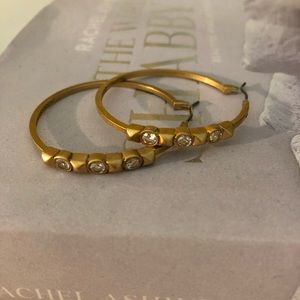 Juicy couture diamond hoops